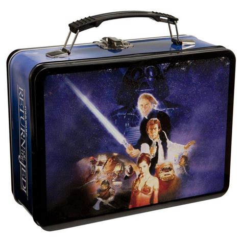 value of return of the jedi metal lunch box|star wars metal lunch box.